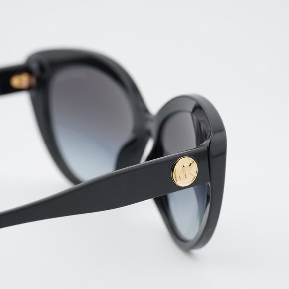 Michael Kors MK2122 33328G Sunglasses Black Cat Eye Frame, Grey Lenses - Picture 4 of 8